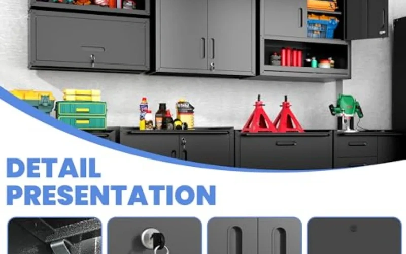 metal-garagecabinetset-with-lockable-doors