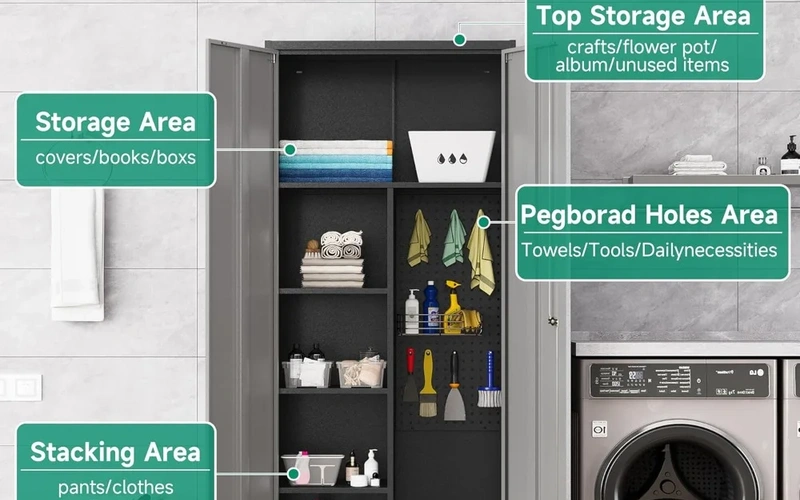 rolling-metal-garagecabinetset-with-locks